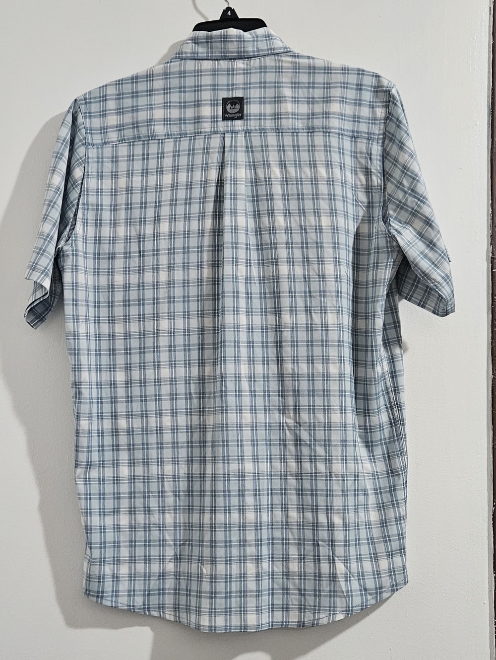 Wrangler Men's Plaid Button-Down Shirt/Short Sleeve/Outdoor/Regular Fit/Size S - Picture 5 of 14